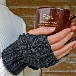 DETERMINATION Fingerless Gloves Knitting Pattern DETERMINATION Fingerless Gloves Knitting Pattern