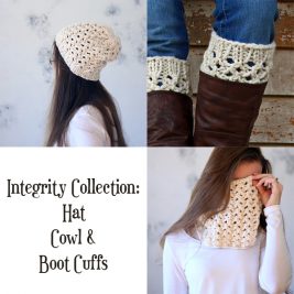 INTEGRITY Collection - Women's Boot Cuff, Cowl & Hat Knitting Patterns