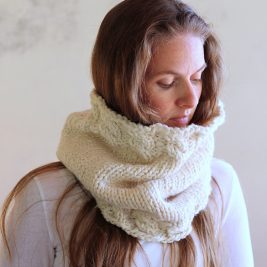 Grace Cowl Knitting Pattern by Brome Fields