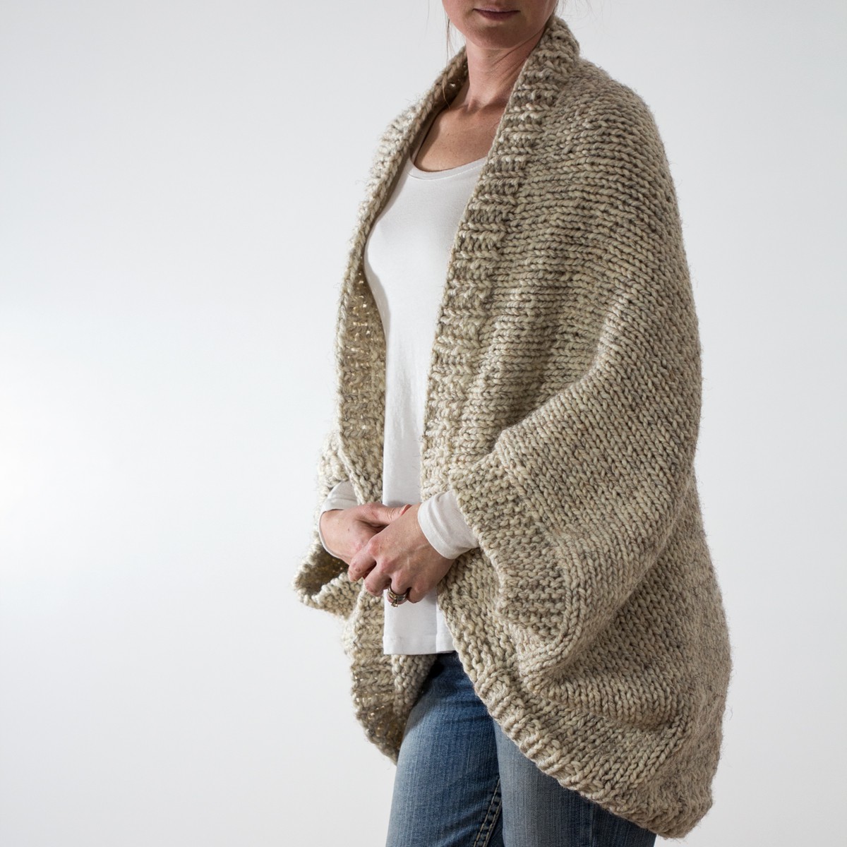 DECISIVENESS Oversized Scoop Sweater Knitting Pattern Brome Fields