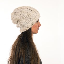 Slouchy Cable Hat Knitting Pattern Slouchy Cable Hat Knitting Pattern