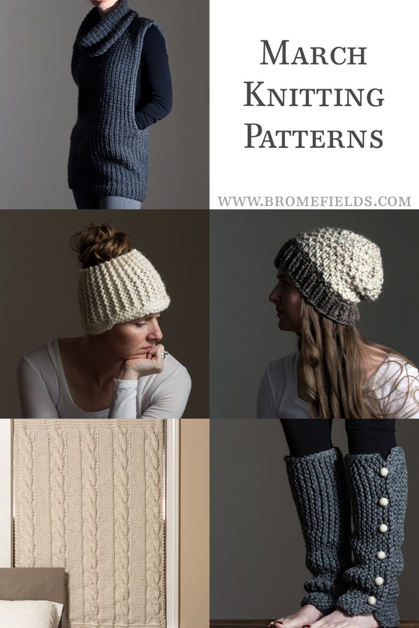 March Knitting Pattern Subscription by Brome Fields