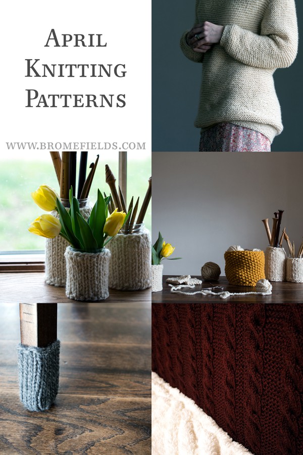 April Knitting Pattern Subscription by Brome Fields