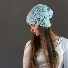 Butterfly Stitch Slouchy Hat Knitting Pattern Butterfly Stitch Slouchy Hat Knitting Pattern