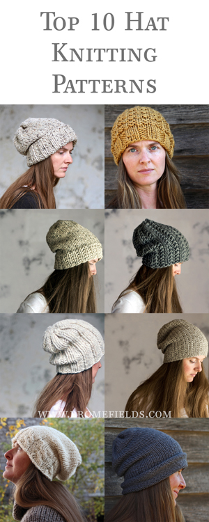 Top 10 quick & easy hat knitting patterns!