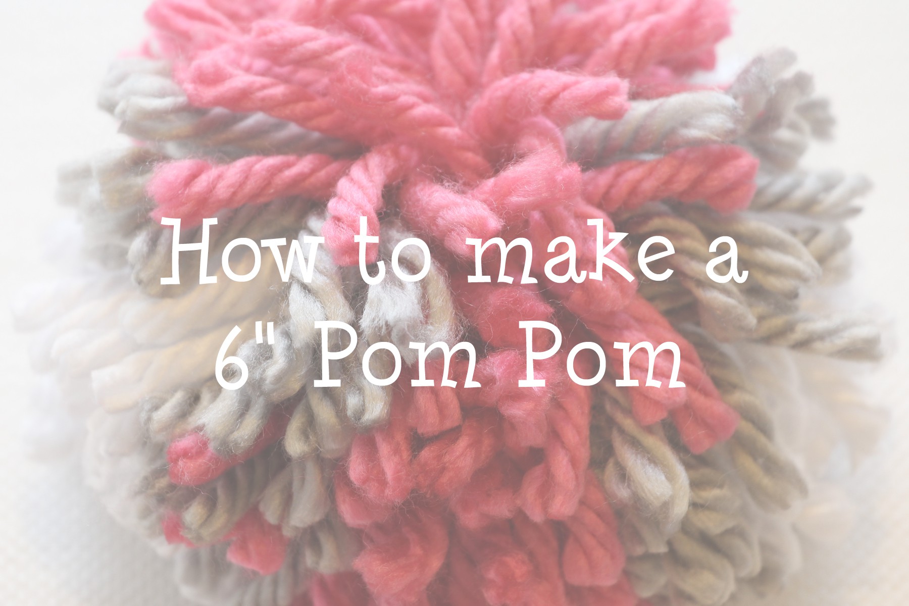 How to Make a Pom Pom FREE Printable Template