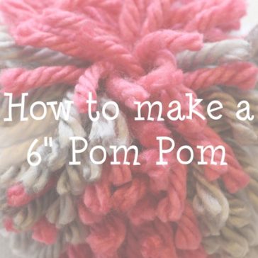 pink, white & gray yarn pom-pom