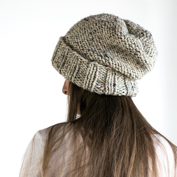 WISDOM : Women's Slouchy Hat Knitting Pattern - Brome Fields
