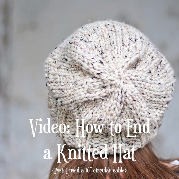 How to End a Knitted Hat Video