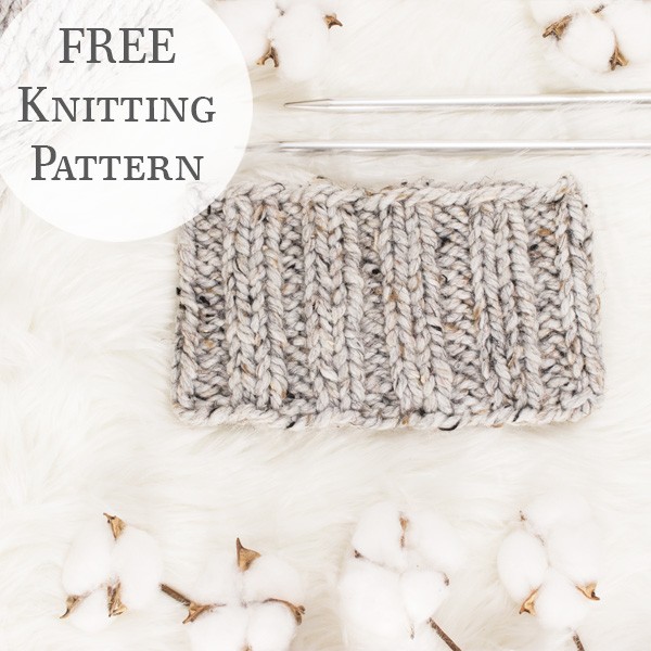 Ribbed Headband Knitting Pattern, Free