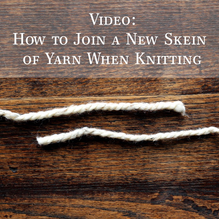 Video: How to Join a New Skein of Yarn when Knitting