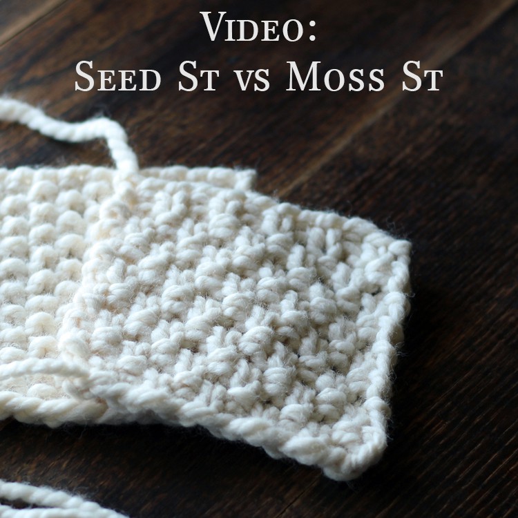 Seed vs Moss Knit Stitch Video