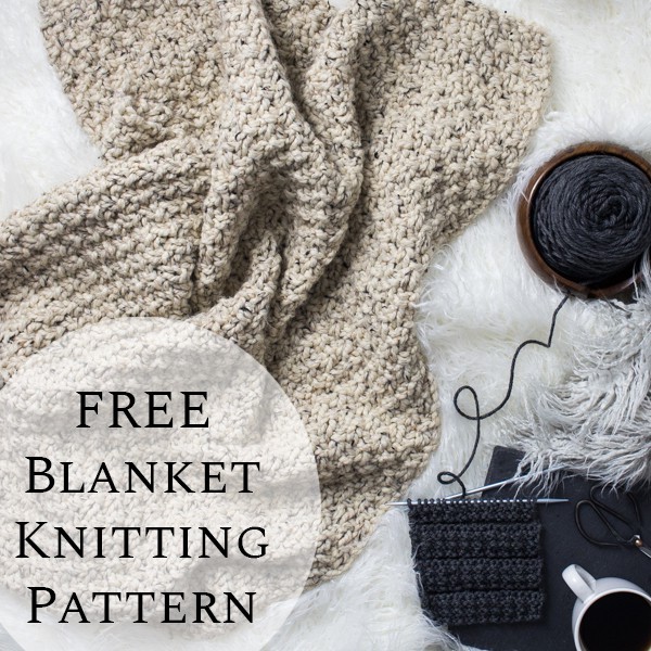 {FREE} Blanket Knitting Pattern Thrifty Brome Fields