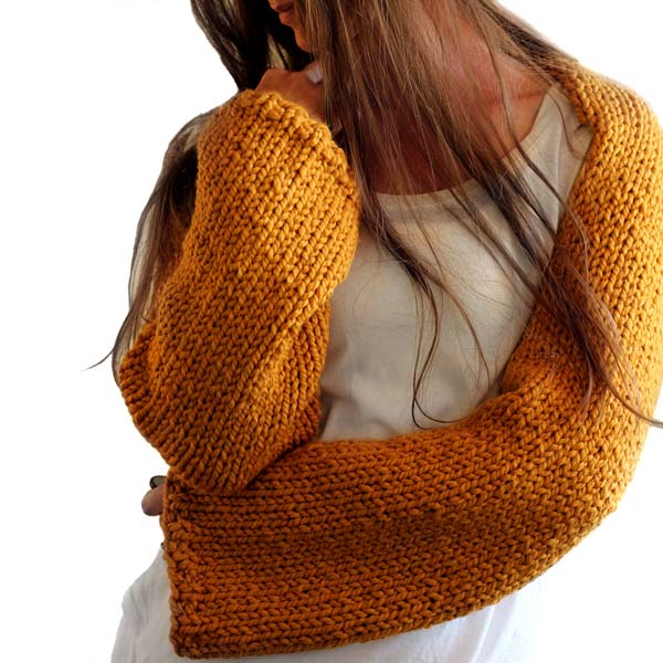 Sweater Shrug Knitting Pattern : Brome Fields
