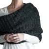 model wearing knit cowl