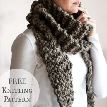 Scarf Knitting Pattern : Purity : Brome Fields