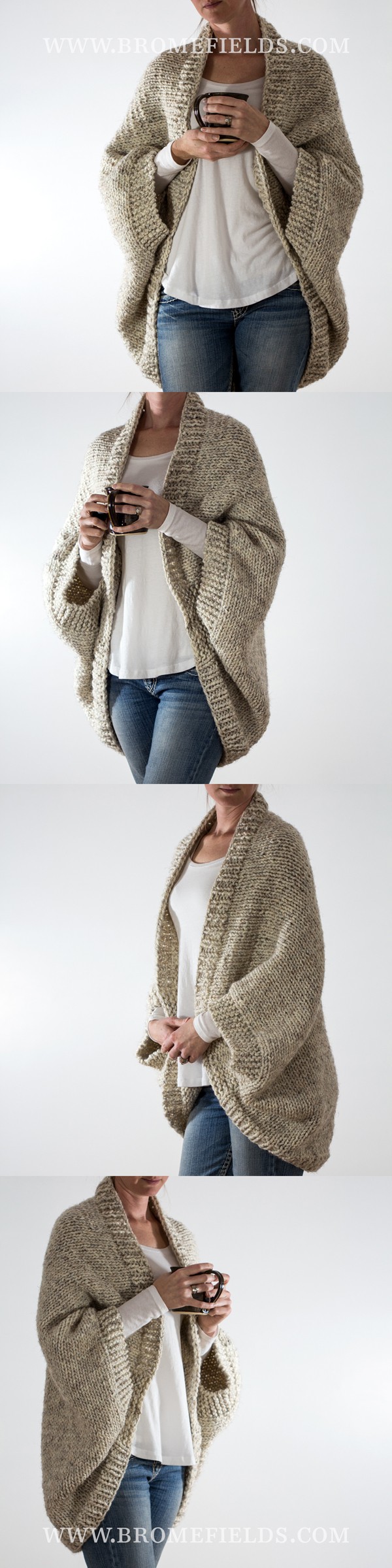 Oversized Scoop Shrug Sweater {Inspired by Emily Gilmore}