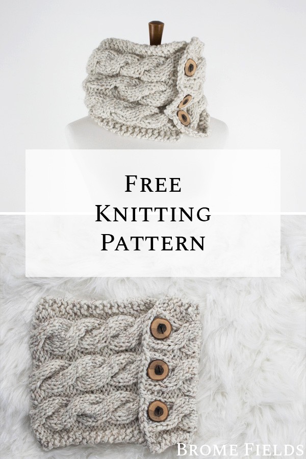 Cowl Knitting Pattern : Friendship : Brome Fields
