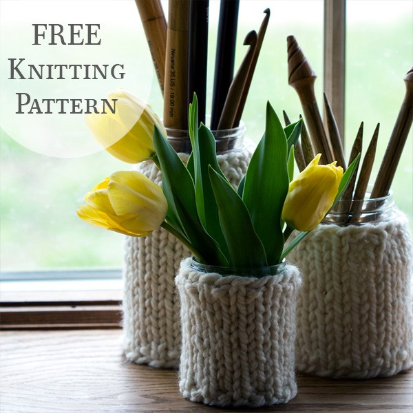 3 Mason Jar Cozy Knitting Patterns : Emptiness