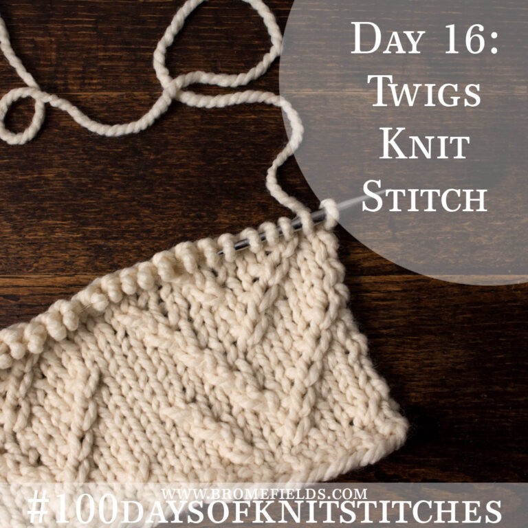 Twigs Knitting Stitch Pattern