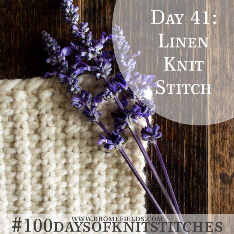 Linen Knitting Stitch Pattern