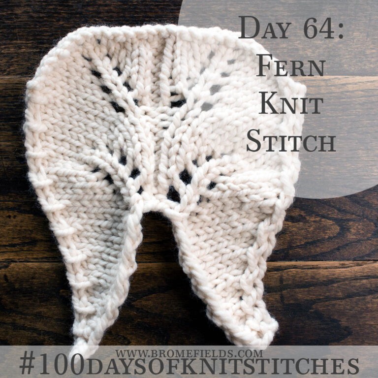 Fern Lace Knitting Stitch Pattern