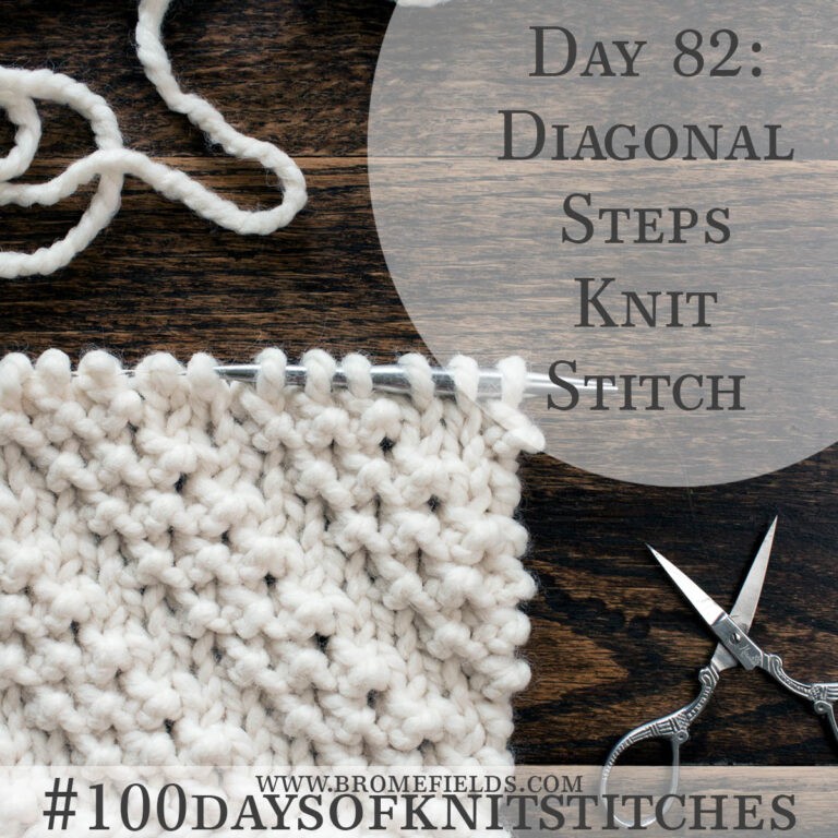 Diagonal Steps Advanced Knitting Stitch Pattern