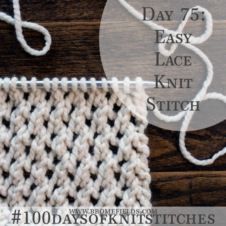 Easy Lace Knitting Stitch Pattern