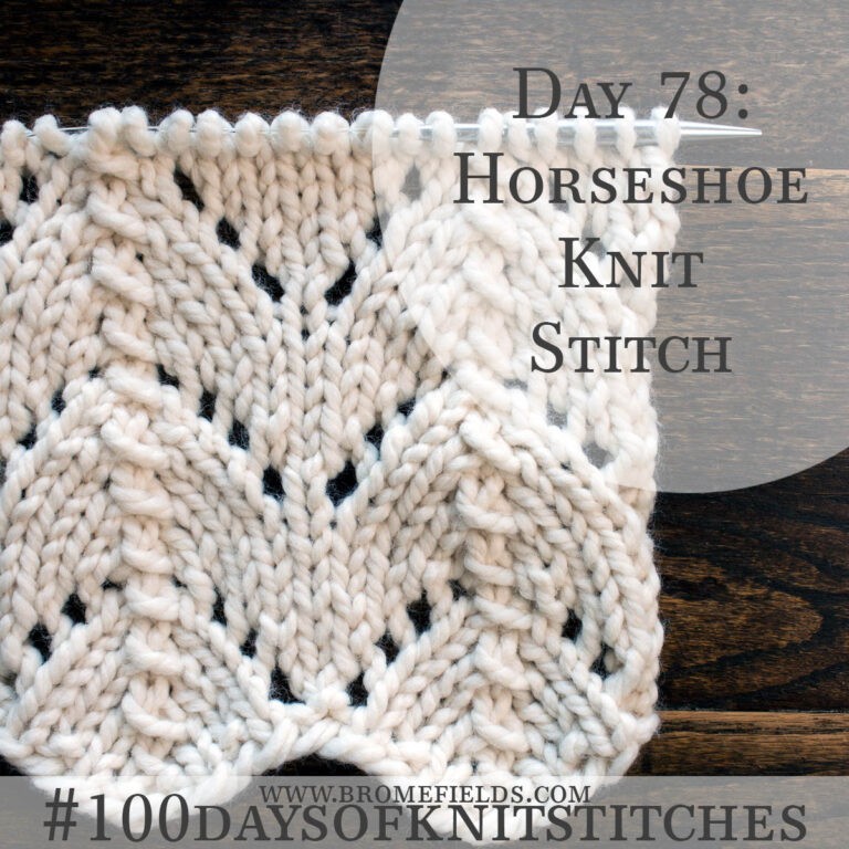 Horseshoe Lace Knitting Stitch Pattern