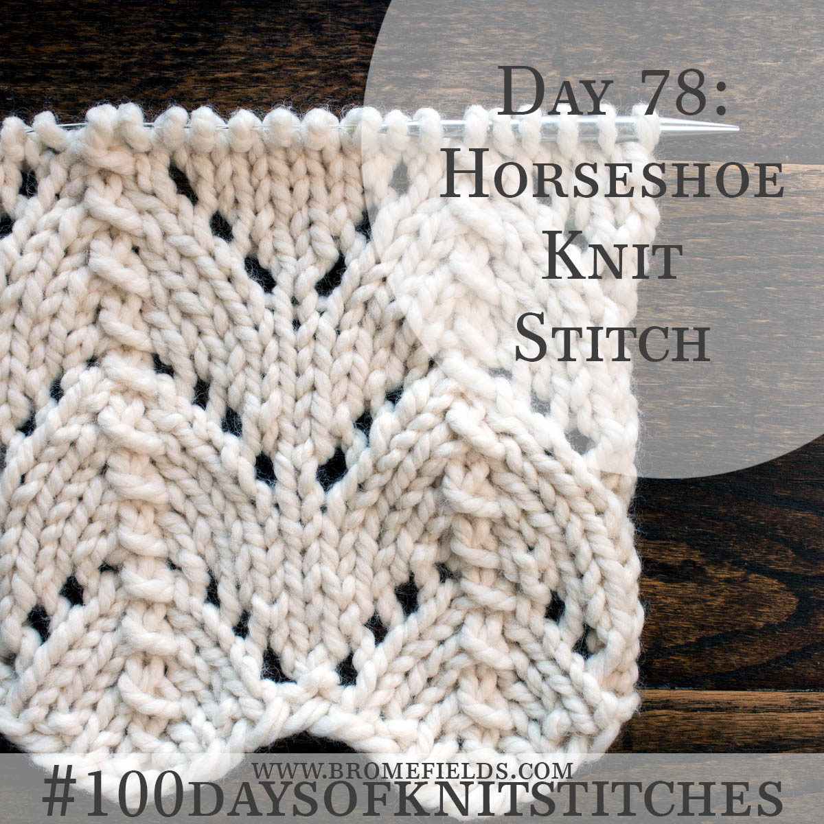 100 Days of Knit Stitches Challenge Brome Fields