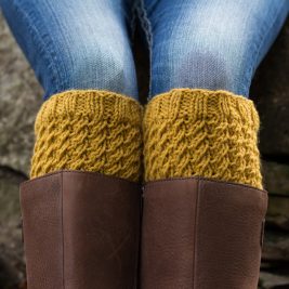 Boot Cuff Knitting Pattern {faux cables} by Brome Fields