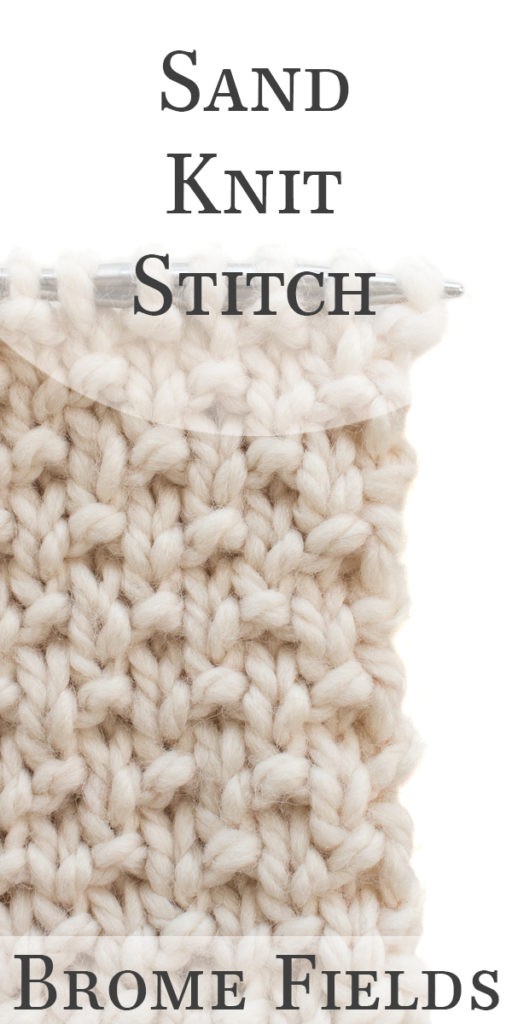knit stitch test swatches with a white background