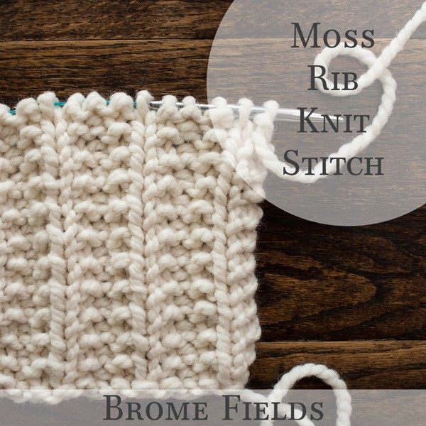 Moss Rib Knit Stitch Video