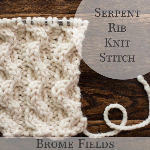 Serpent Rib Knit Stitch Video
