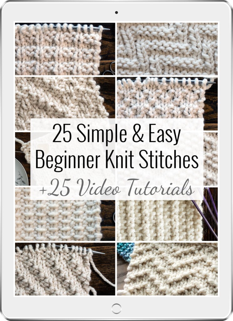 25 Beginner Knit Stitches eBook Bundle : Brome Fields