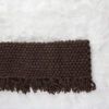knit cowl on a fur blanket