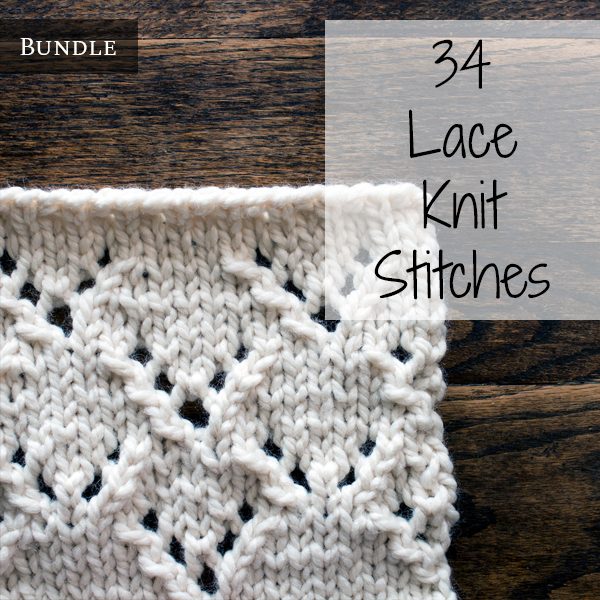 Top 34 Lace Knit Stitches Bundle