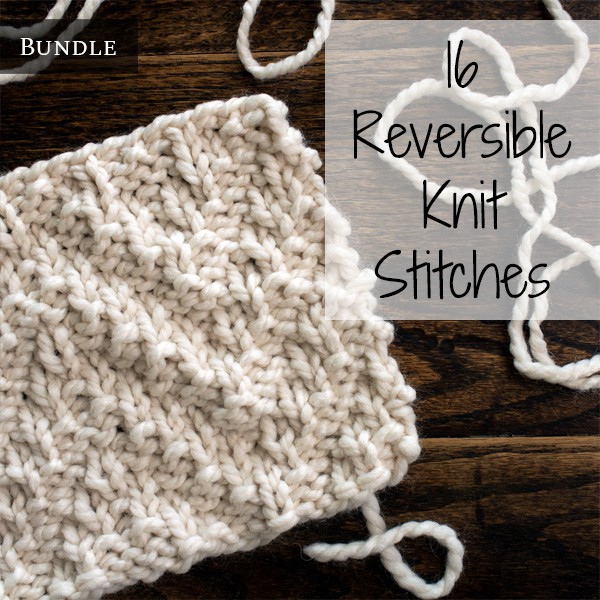 16 Reversible Knit Stitches Bundle Brome Fields