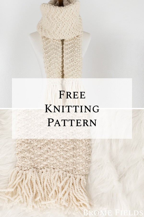 chevron knit scarf