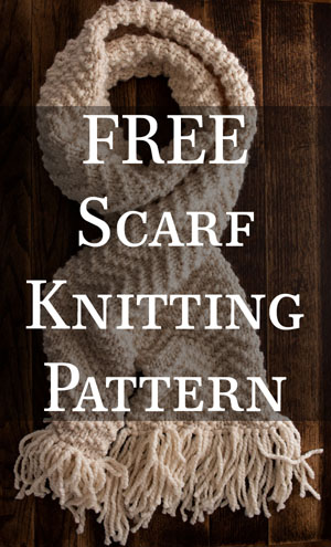 FREE Scarf Knitting Pattern : Chevron Scarf : Brome Fields