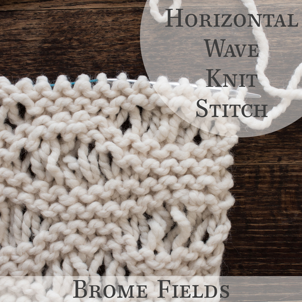 Horizontal Wave Pattern Knit Stitch Video