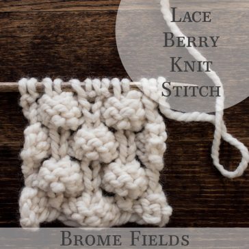 Knit Stitch Video: How to Knit the Lace Berry Knit Stitch