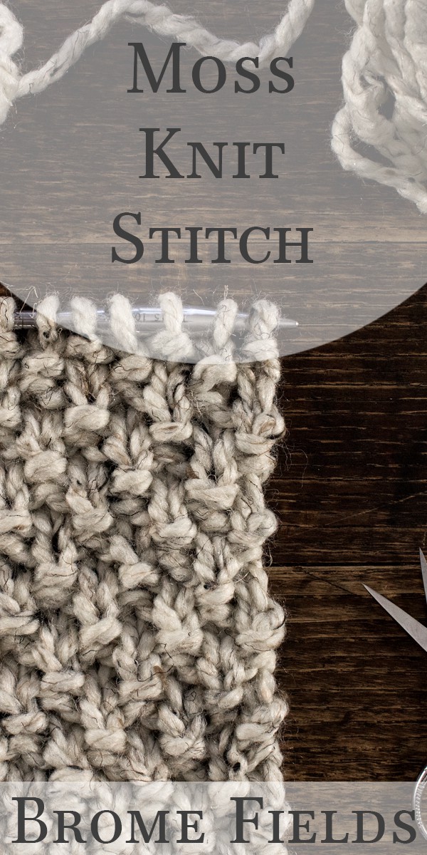 How to knit the Moss Stitch, video tutorial + FREE Scarf Cowl Knitting Pattern