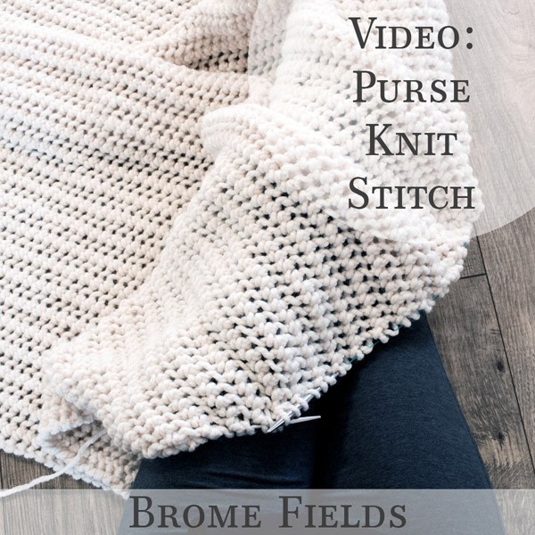 Purse Knit Stitch Video