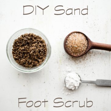 DIY Sand Foot Scrub