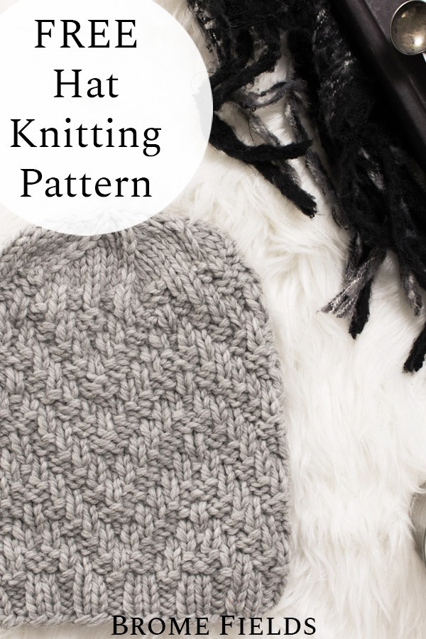 Chevron Rib Slouchy Hat Knitting Pattern : Ritzy : Brome Fields