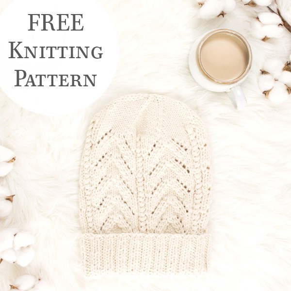 Pine Tree Slouchy Hat Knitting Pattern : Spiffy
