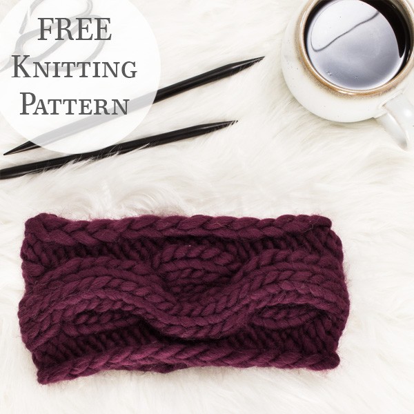 {FREE} Bold Cable Headband Knitting Pattern : Felicity