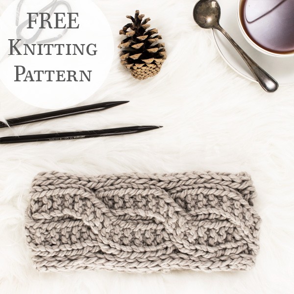 {FREE} Garter Cable Stitch Headband Knitting Pattern : Praise