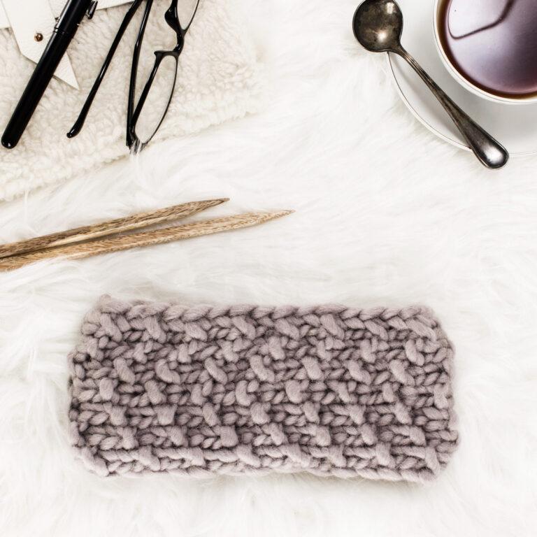 Chunky Chevron Headband Knitting Pattern, Free
